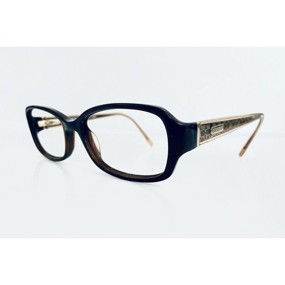 Coach Brown Rectangular Frame Glasses - Picture 1 of 12